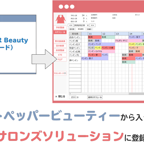 サロンボードボタンを追加しました サロンズソリューション