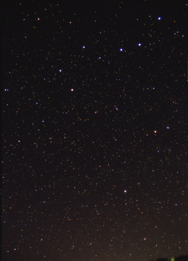 北斗七星と北極星 満天の星空