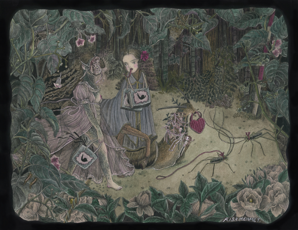 【新作からSALEアイテム等お得な商品満載】 2019.05 Risa Mehmet 個展 『 暗闇にまぎれて 』 | gallery 絵画