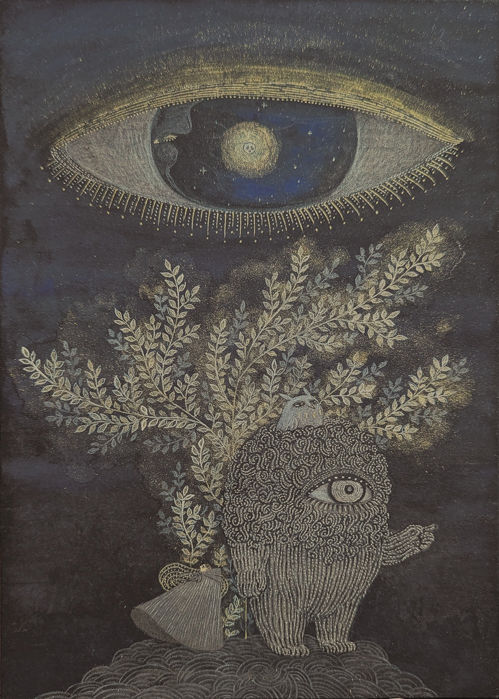 ま*ゆ様 じーっと見つめて　　絵画原画 NEWoMan YOKOHAMA × The Chain Museum Vol.11 | ArtSticker