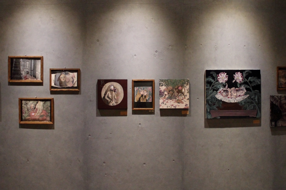 risa mehmet 原画　直筆画 物語の痕跡 #1】Risa Mehmet 個展『泣いたら地面に花が咲いた