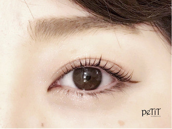 プティで人気のまつ毛パーマデザイン Petit Eyebeauty