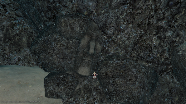 海底 湖底のモアイ像 せれにゃんのエオルゼアライフ