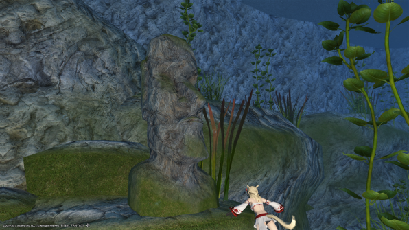 海底 湖底のモアイ像 せれにゃんのエオルゼアライフ