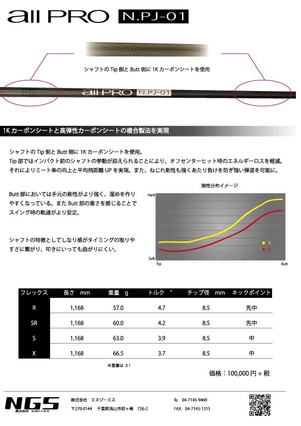 NGS ALL PRO N.PJ-０１ | FAIRWAY GANG GOLF STUDIO