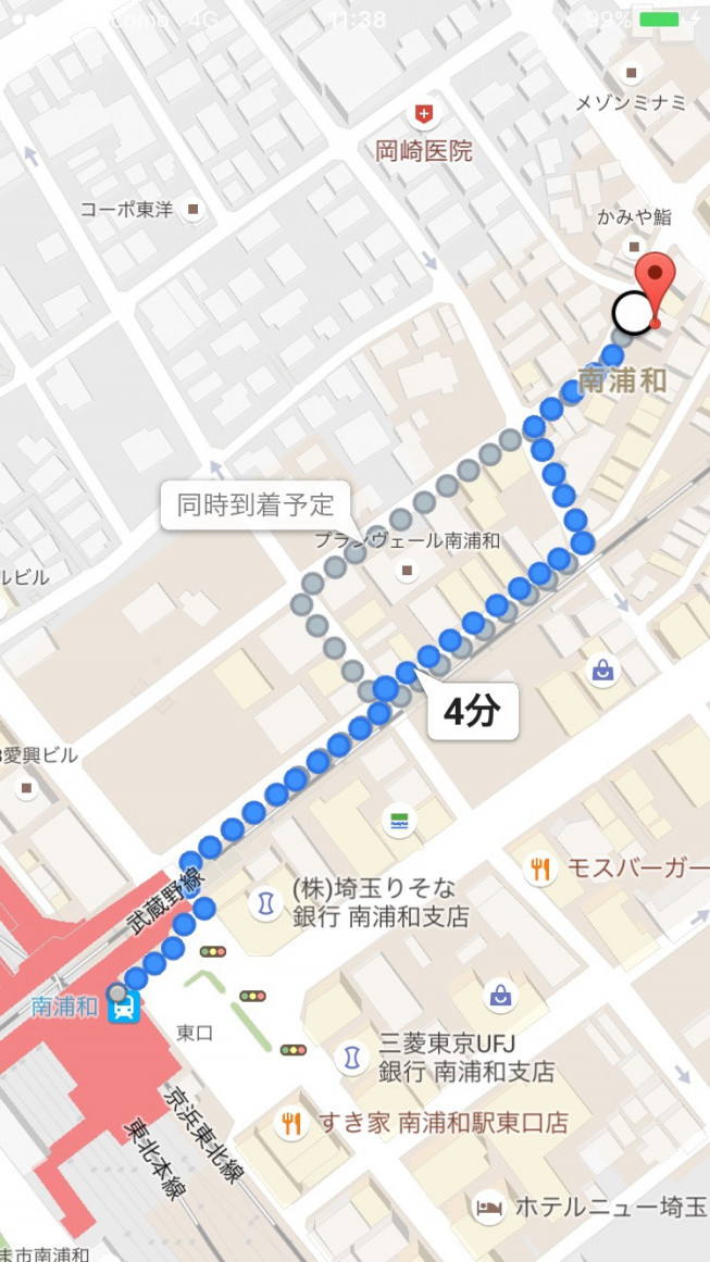 南浦和駅からの道案内 美容室 南浦和プライベートサロンsoco ソーコ