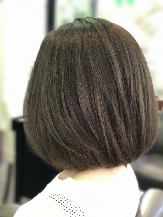 白髪があっても 透明感のある綺麗なヘアカラー Biensur 神戸 美容室 岡村泰輔