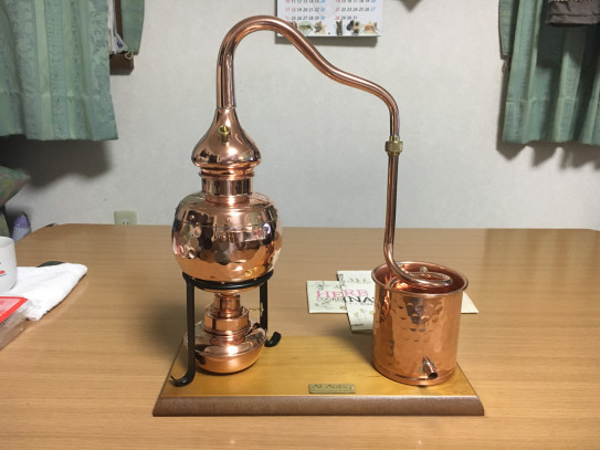 銅製蒸留器 アランビック 3.0L 癒え
