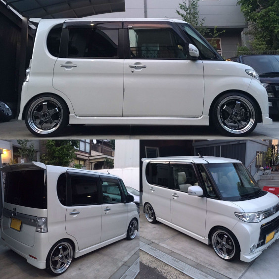タントのホイール交換＼(^^)／ | D