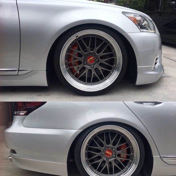 LS460にBBSLM装着＼(^^)／ | D