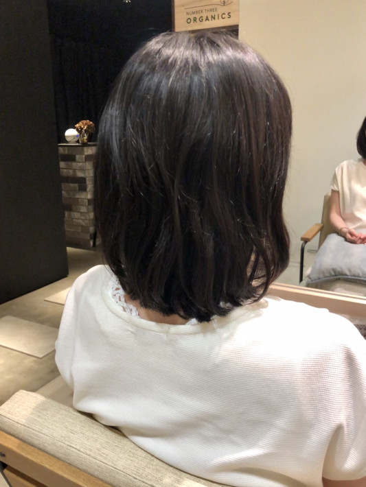 地毛のクセと融合 デザインストレートパーマ Watasi