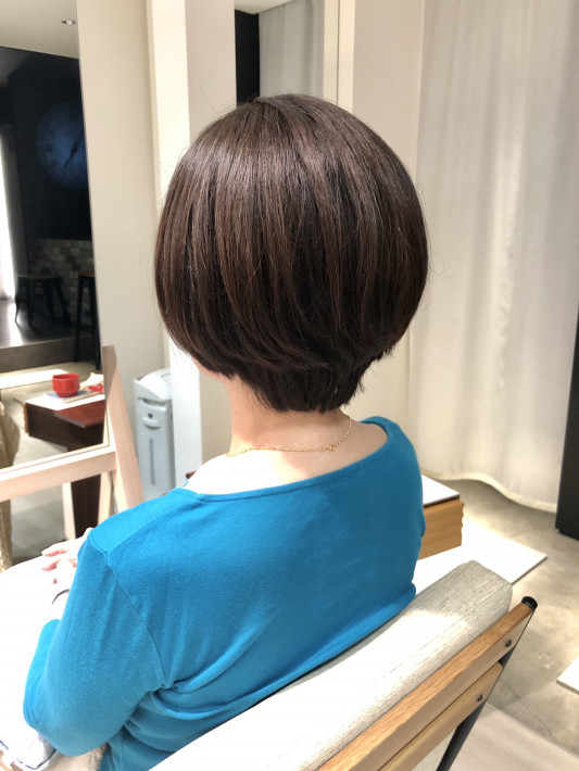 重めラインのショートボブ Watasi