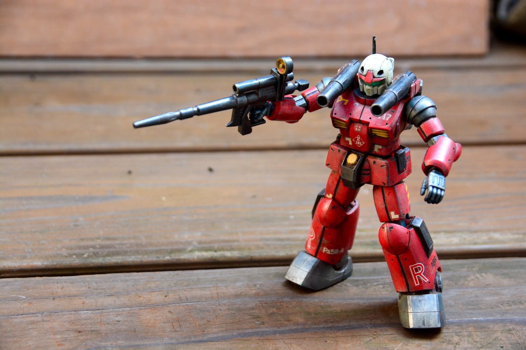 ガンプラ初心者向け] HGガンキャノンを超お手軽ウェザリング | Gunpra Walk