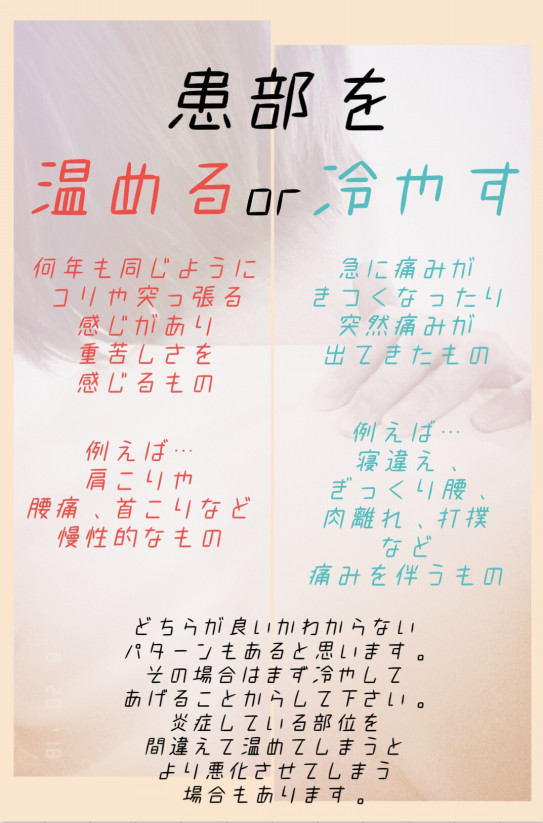 患部を温める 冷やす Jamu Cuti ﾟｼﾞｬﾑｩﾁｭｯﾃｨ