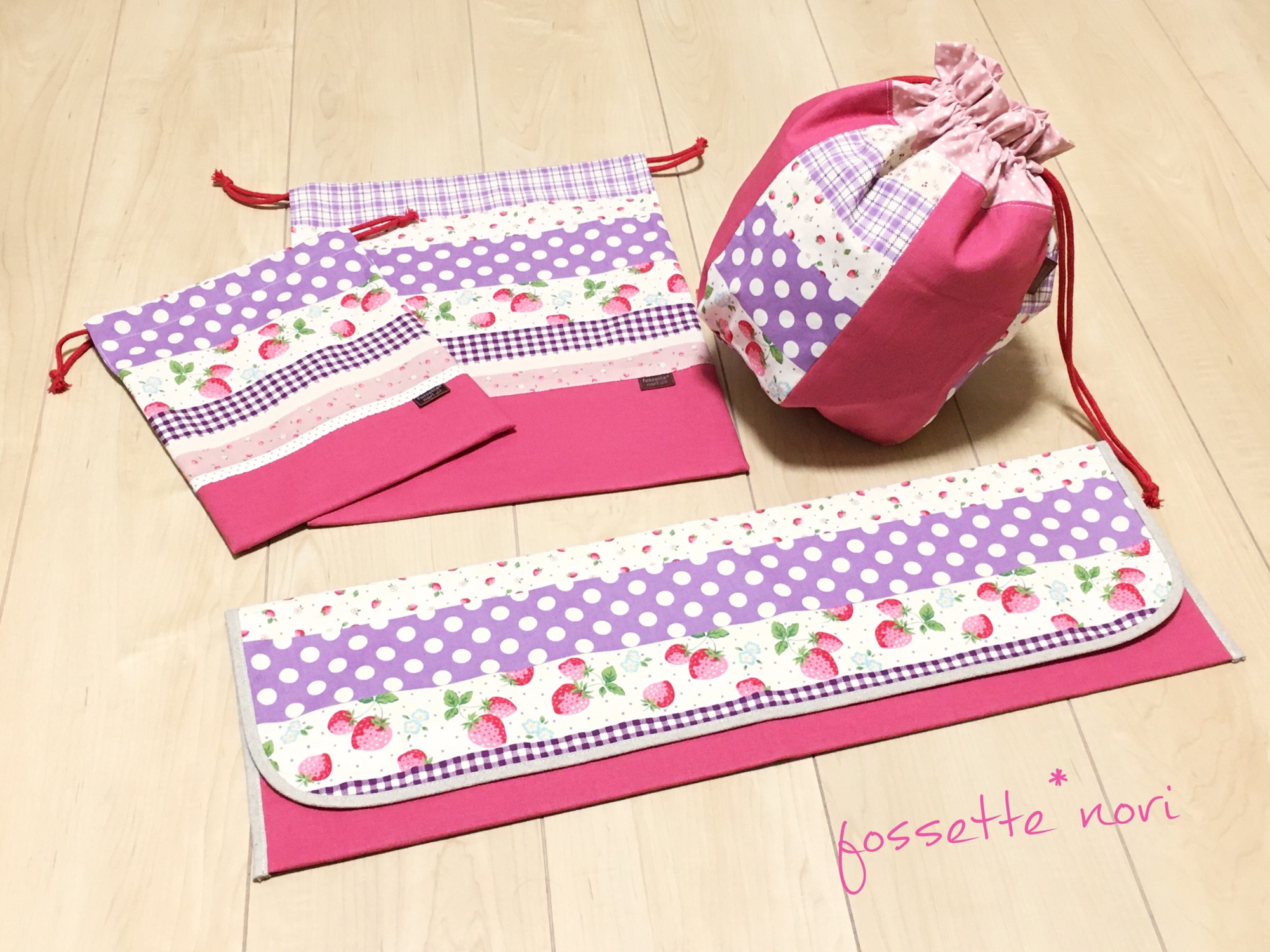 新体操☆手具ケースセット♪ | fossette*nori 〜手作り入園グッズ販売〜