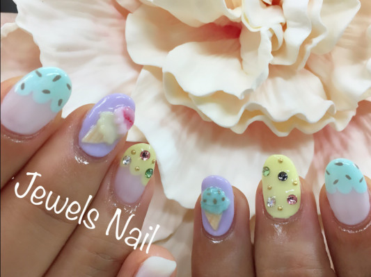 アイスクリーム ネイル Jewels Nail