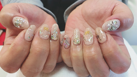 冬いっぱいネイル グラフィティネイル 冬いっぱいネイル グラフィティネイル