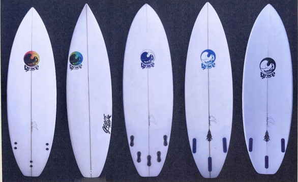 Graceサーフボード グレース谷内太郎さんハンドシエープ 短かっ 