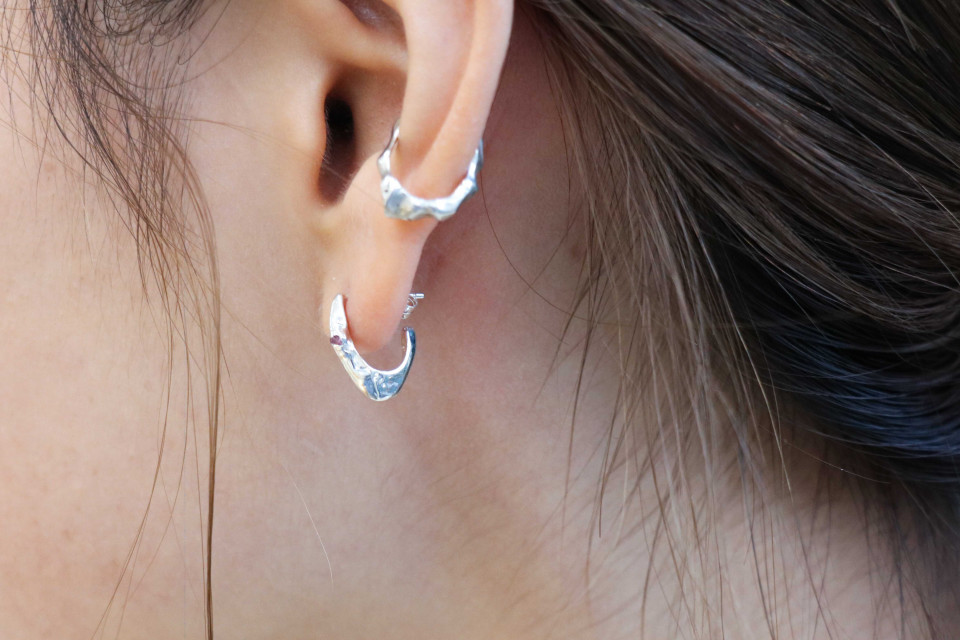 PLUIE プリュイ シークピアス 1点物 - ピアス(両耳用)