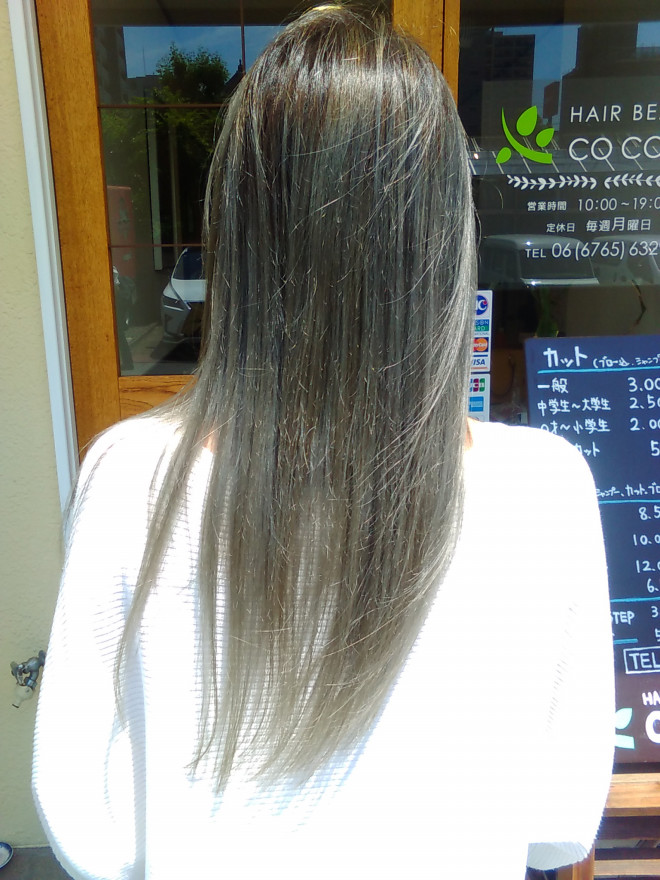 シルバーのヘアカラー Hairbeauty Cocoro シルバーのヘアカラー Hairbeauty Cocoro