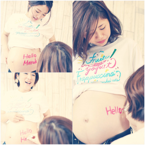 友達と一緒にマタニティーフォト Private Photo Studio Minmi 友達と一緒にマタニティーフォト Private Photo Studio Minmi