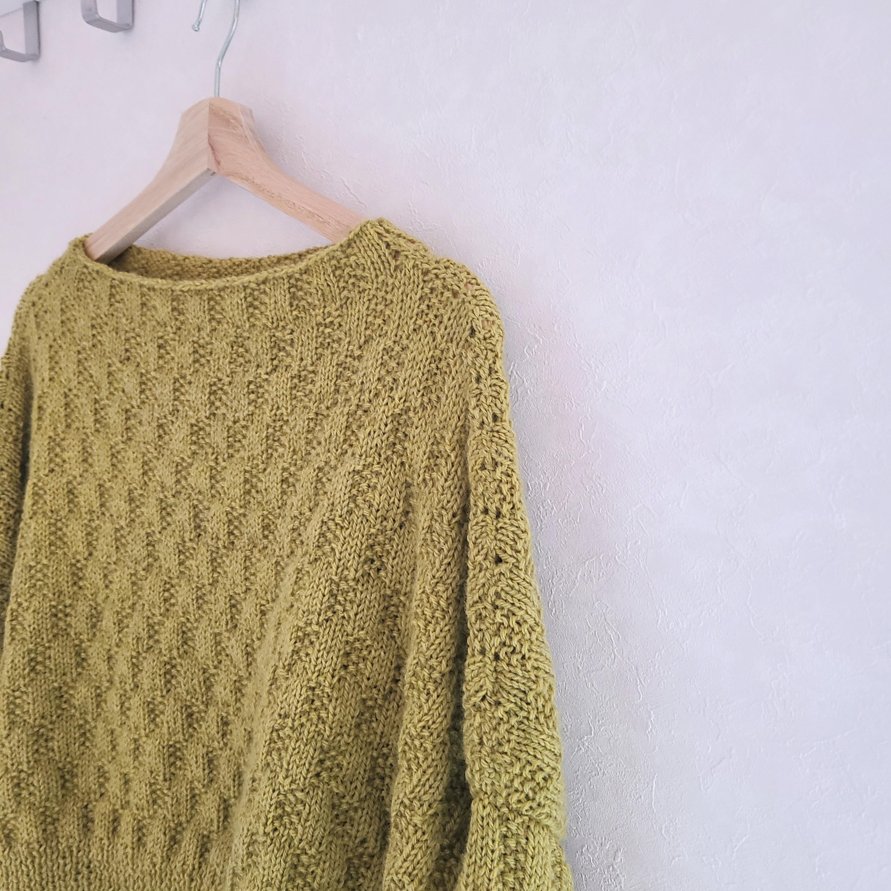 ミモザ模様のセーター｜棒針編み | Jul Knitting