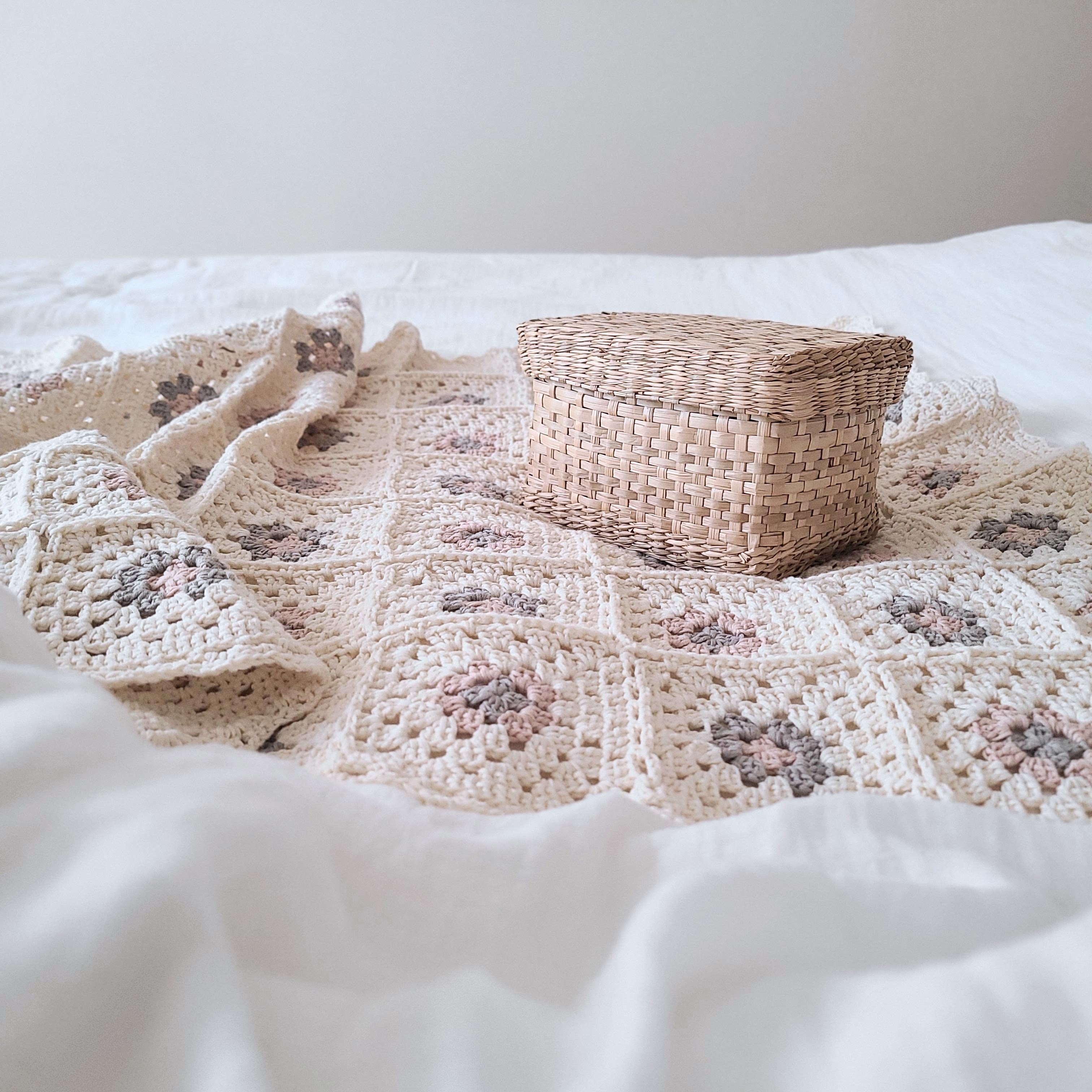 さくらグラニーのブランケット｜かぎ針編み | Jul Knitting