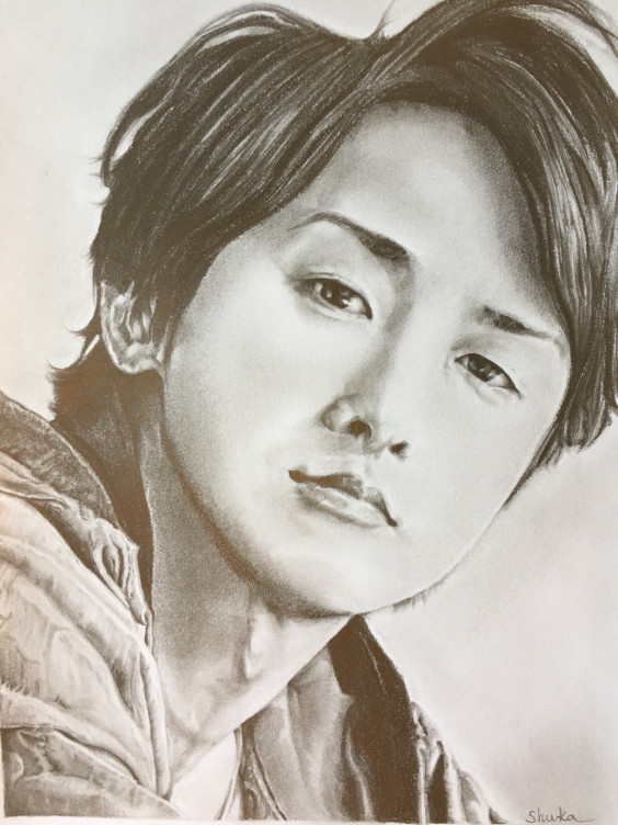 鉛筆画 嵐 大野智さん Boys Be Ambitious