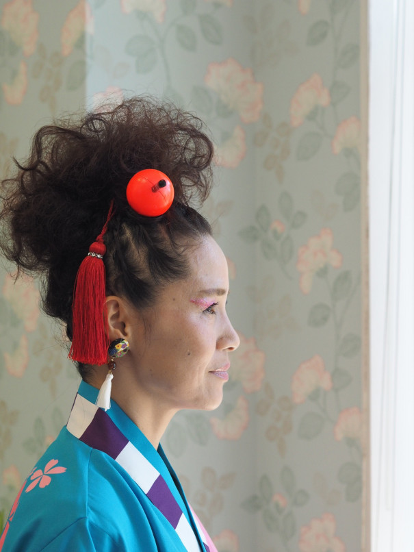 よさこい二日目 がいな祭ヘアメイク Lapark Saku