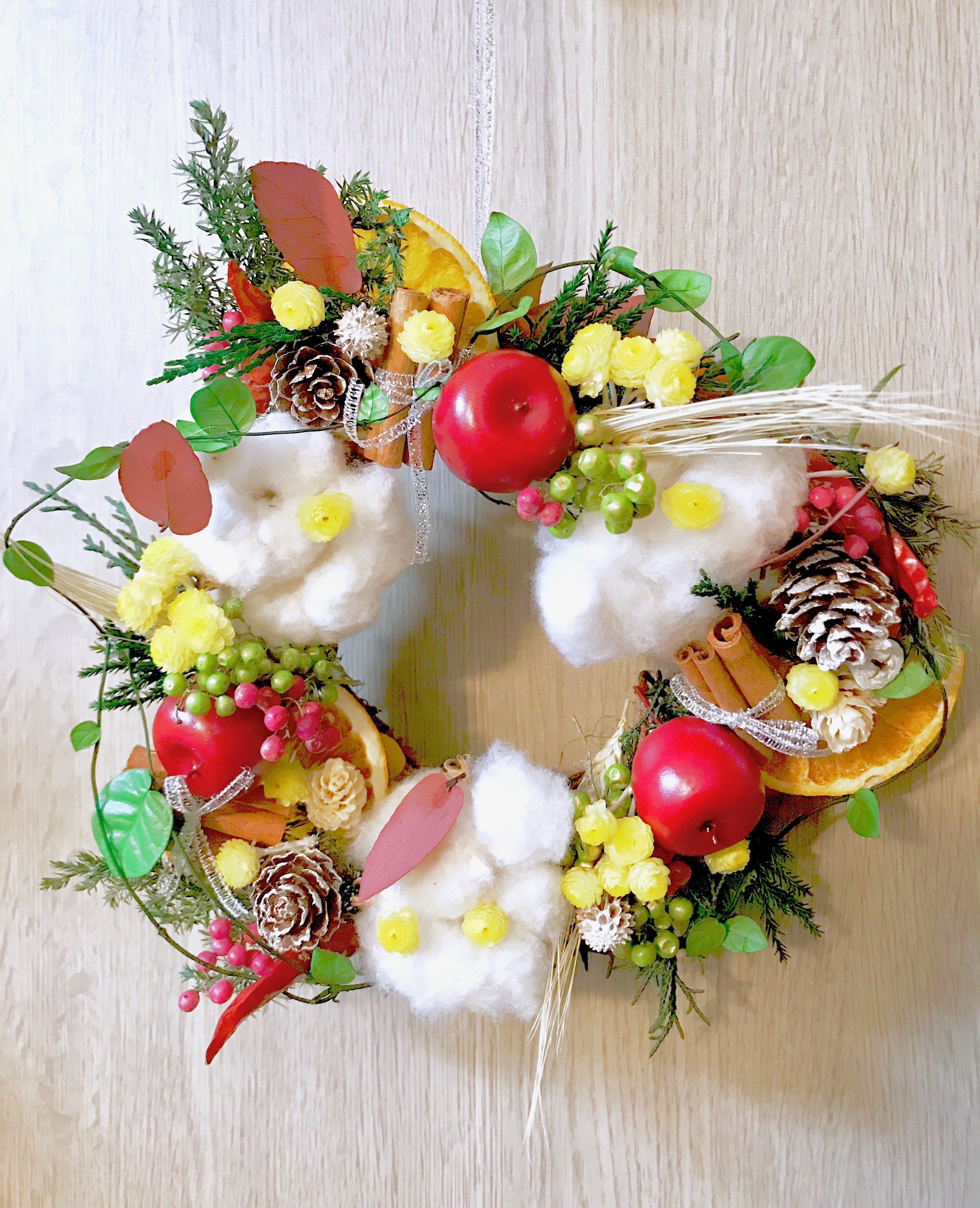 コットンフラワーリース | Atelier Bunny Official