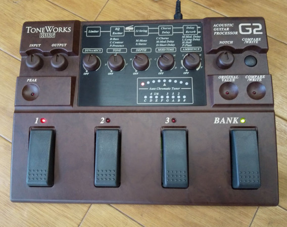 中古品＞tone works KORG G2 アコースティックマルチエフェクター 