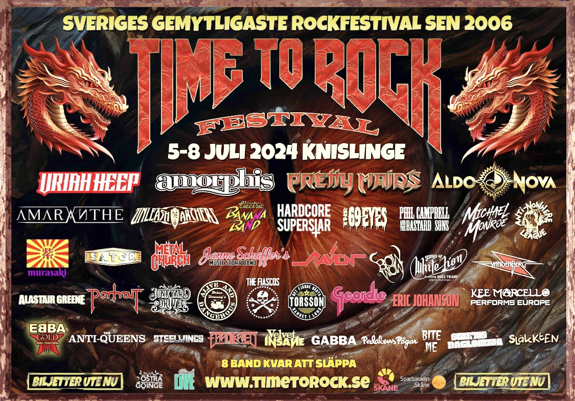 スウェーデンで行われるTIME to ROCKフェス、参加される方はおられるかな〜？ | KYOJI YAMAMOTO Official Web  Site