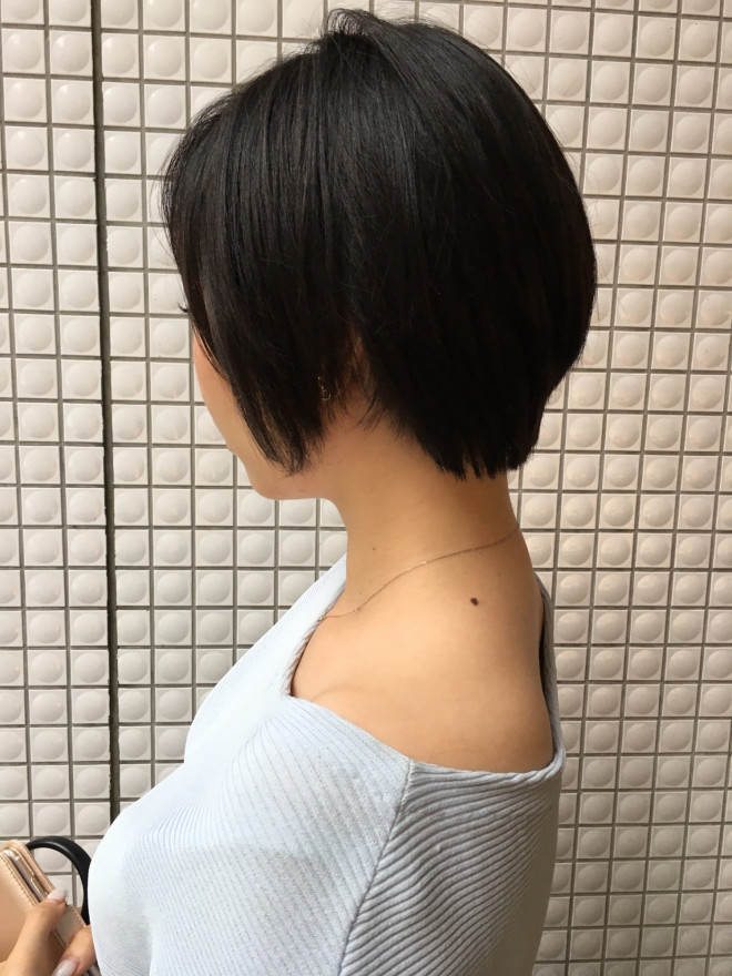 サラッとショートボブ 暗髪 美容師 Rue 新田blog サラッとショートボブ 暗髪 美容師 Rue 新田blog