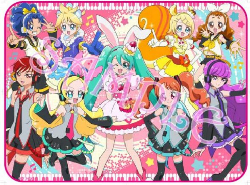 初音ミク キラキラ⭐︎プリキュアアラモード　もふも〜ふブランケット キラキラ☆プリキュアアラモード」と「初音ミク」のコラボが実現