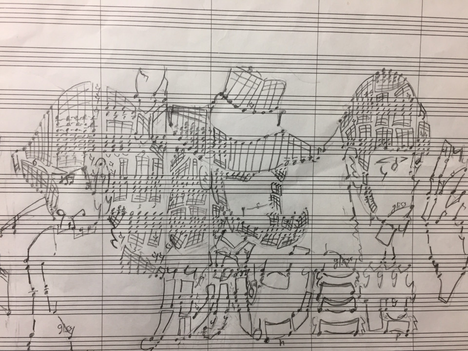 音符と音楽記号で絵を描く ルパン三世編 Mako G S Blog