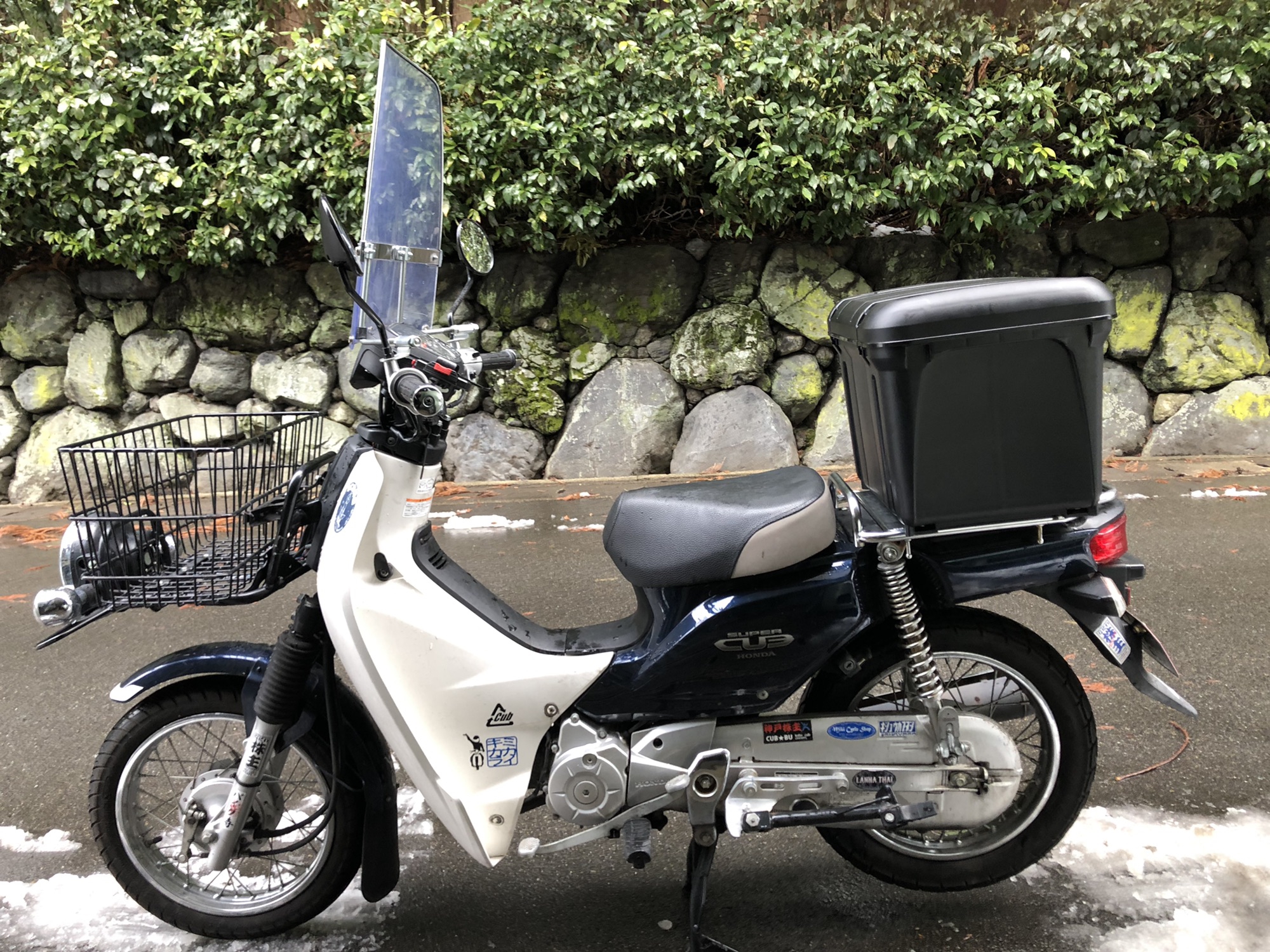 JA10リアボックス装着 | スーパーカブ110プロ（JA10)、スーパーカブ（AA01 50改75cc）でどこ行こう？