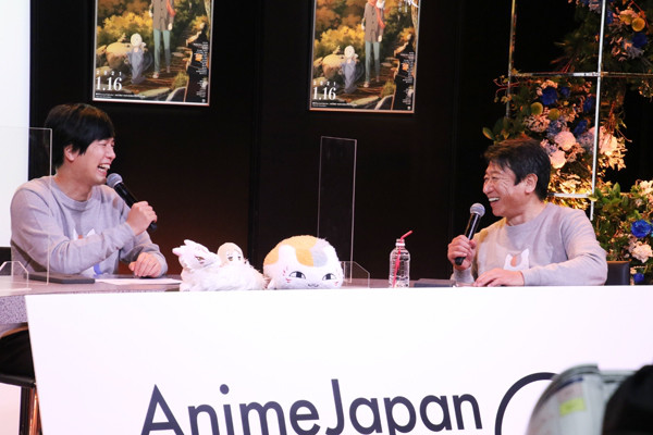 神谷浩史が井上和彦の誕生日をサプライズで祝福 Animejapan 21 夏目友人帳 石起こしと怪しき来訪者 Ajスペシャルトーク K Triangle オフィシャルサイト