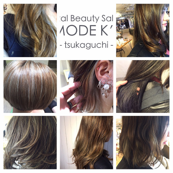 ハイライトヘアカラーは細かく入れた方が綺麗 ʖ Mode K S