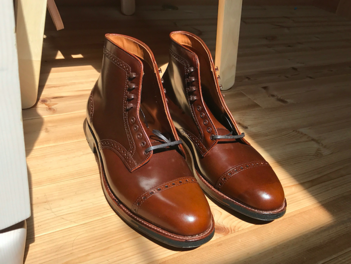 alden ravello wingtip boot