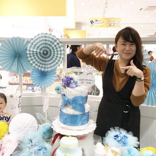 ららぽーと名古屋のアカチャンホンポさんにてオムツケーキのワークショップ Liebe ららぽーと名古屋のアカチャンホンポさんにてオムツケーキのワークショップ Liebe
