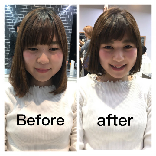 肩上ボブ ミルクティーベージュ モテ髪はお任せ 中村美穂のブログ 肩上ボブ ミルクティーベージュ モテ髪はお任せ 中村美穂のブログ