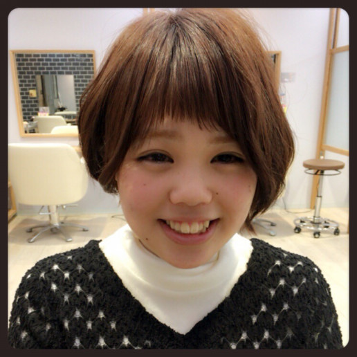 丸顔さんのショートはアシンメトリーで モテ髪はお任せ 中村美穂のブログ 丸顔さんのショートはアシンメトリーで モテ髪はお任せ 中村美穂のブログ