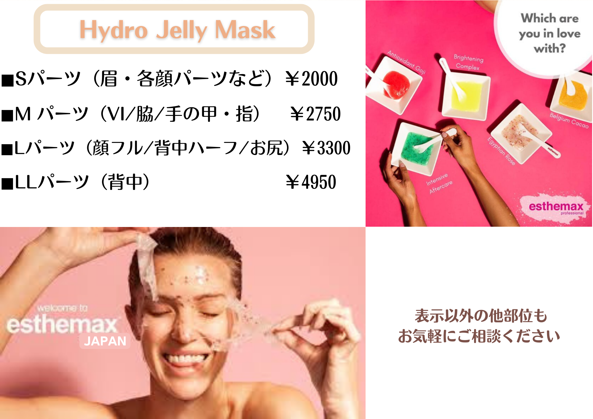 くつろぎカフェタイム ハイドロジェリーマスク ESTHEMAX USA 大人気 ニ