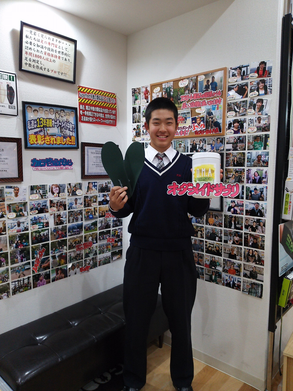 市立川口高校野球部ご来店 足道楽ブログ