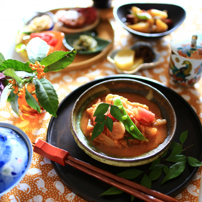 Amiのロカボなおうちごはん 糖質0g麺で食べる野菜スープ 糖質0g麺 紀文deロカボmagazine