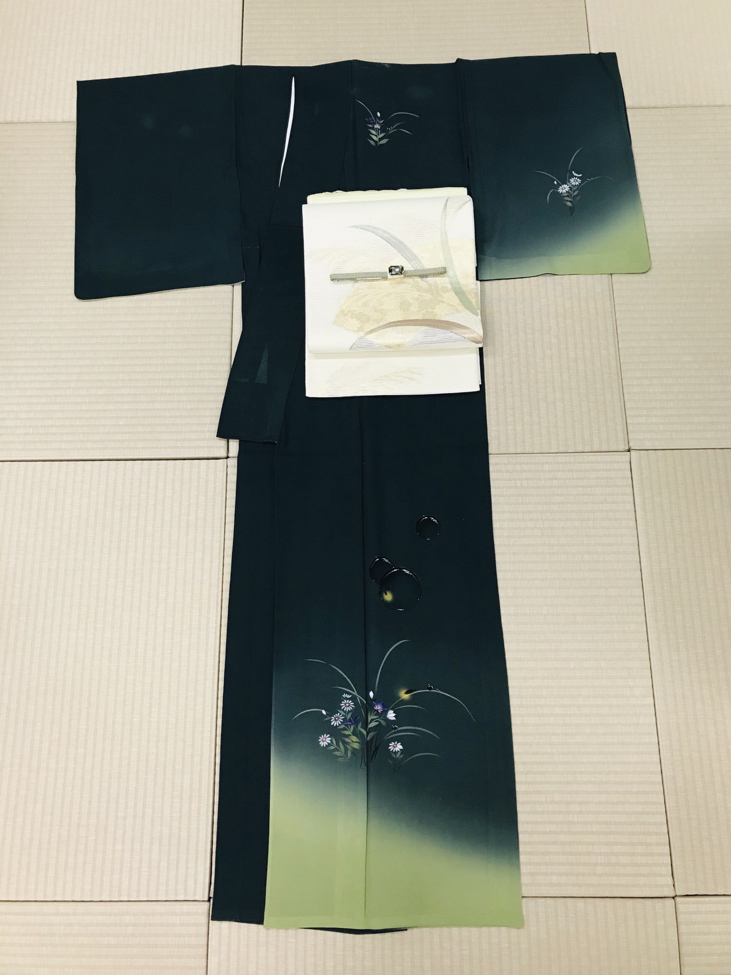 値下げ‼️ 美品・蛍模様・絽の付け下げ 蛍柄絽付下げ | Kimono 小夏