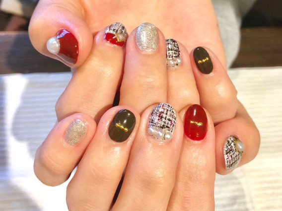 ツイードネイル Tram Nail