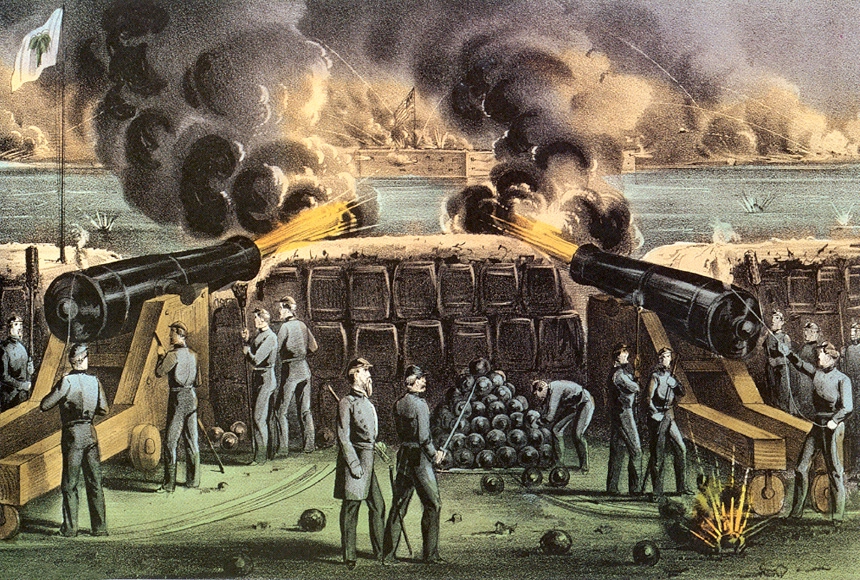 南北戦争5-サムター要塞の戦い