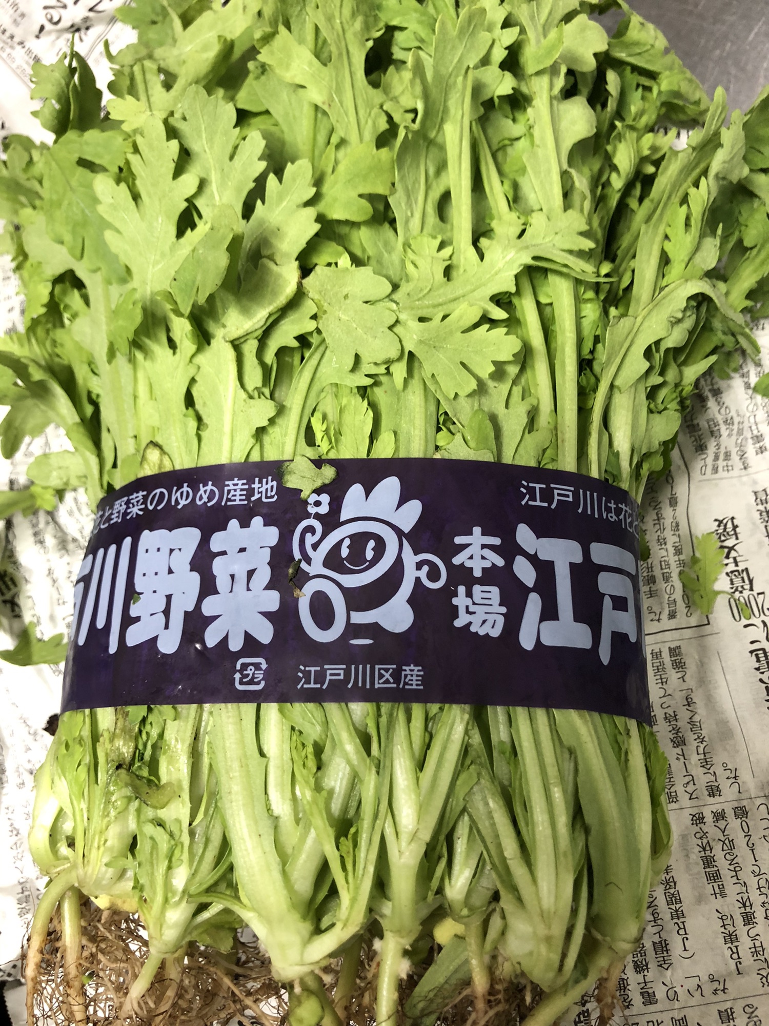 山口県産の松茸と、江戸野菜の春菊 | 銀座壮石