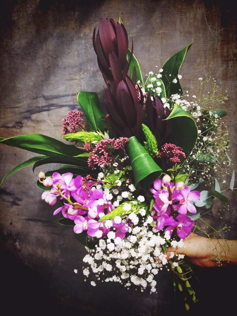 ボルドーで男らしい花束 ꆤ ꆤ Plain